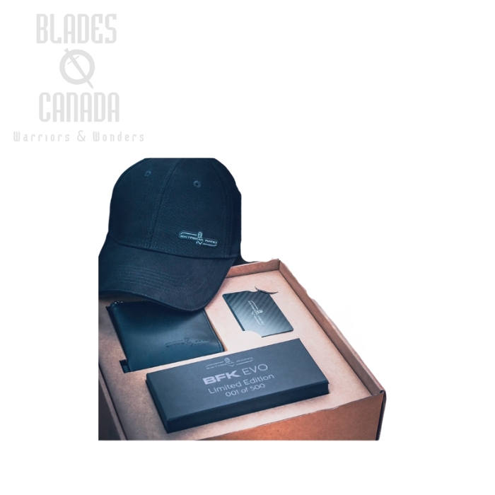 Extrema Ratio The Carry Box, BFK EVO Knife/Minimal Cap/Leather Zip Wallet/CF Card